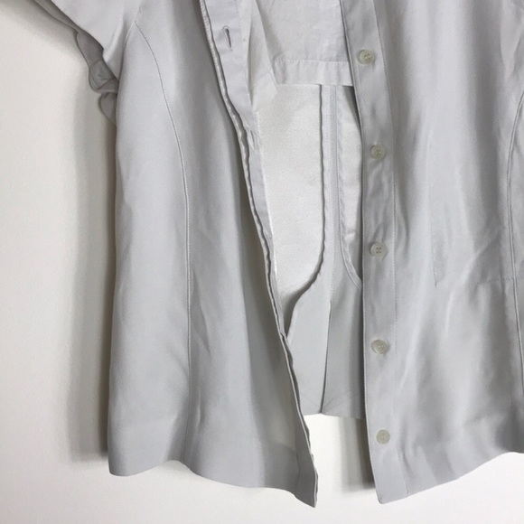 Emporio Armani shell shirt sleeve button up blouse - Picture 7 of 8